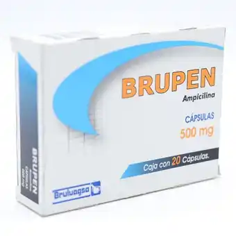 Farmacias de Apoyo Brupen cápsulas 500mg con 20 piezas oferta