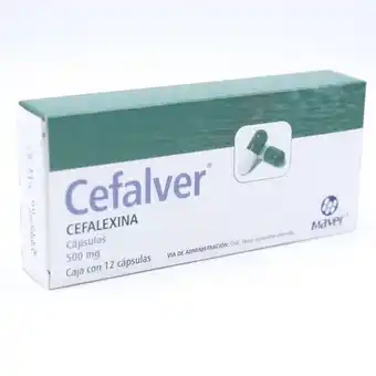 Farmacias de Apoyo Cefalver cápsulas 500mg con 12 piezas oferta