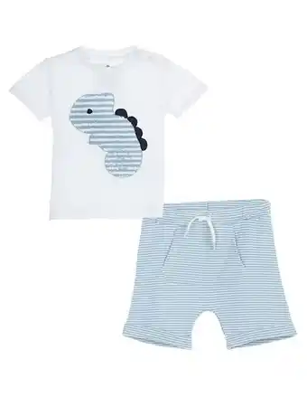 Lacoste Conjunto bermuda a rayas mon caramel algodón para bebé oferta