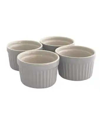 Set de 4 ramekins dulces besos classics gris