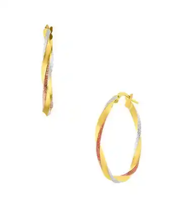 Joyerías Bizzarro Arracadas de oro florentino 14k de 25mm oferta