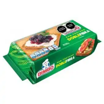 Tiendas Neto Pan tostado bimbo doble fibra 250 grs oferta