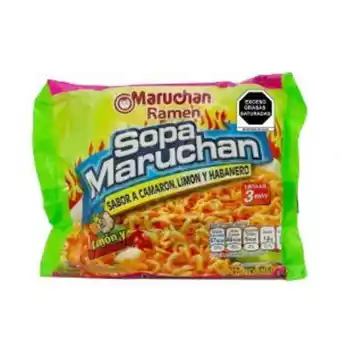 Tiendas Neto Sopa maruchan ramen camarón limón/habanero 85 gr oferta