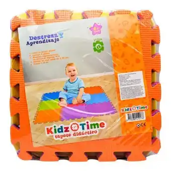 Tapete didáctico kidz time armable multicolor 9 piezas