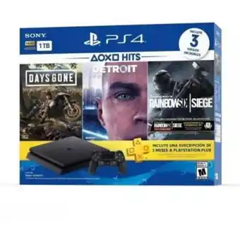 Apple Consola playstation 4 slim hits 1tb con 3 juegos - bundle edition oferta