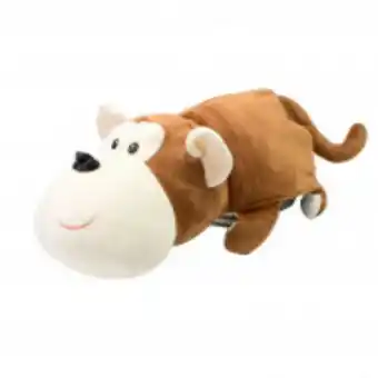 Miniso peluche transformable chango/zebra, multicolor