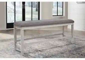 Ashley Furniture Banca de comedor a la altura del mostrador teganville oferta