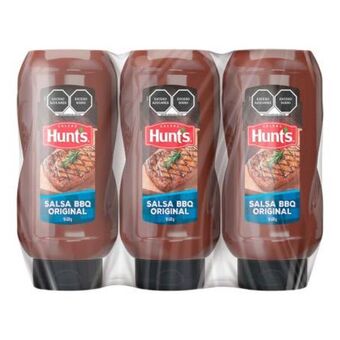 Salsa bbq hunt's 3 pzas de 620 g