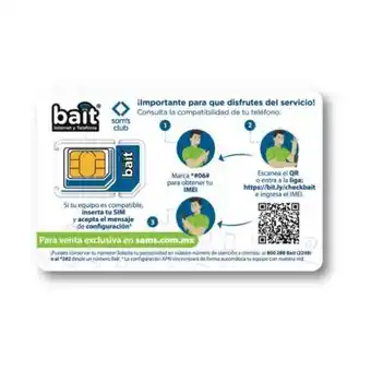 Tarjeta sim bait internet y telefonía
