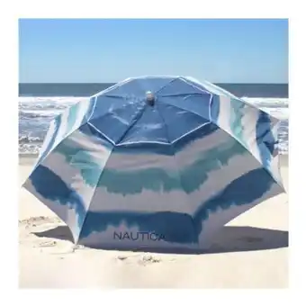 Sombrilla de playa nautica azul