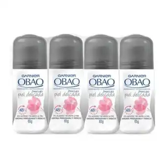 Desodorante garnier obao frescura 4 pzas de 65 g