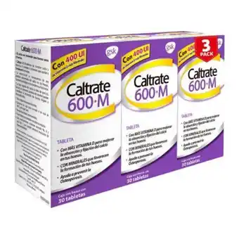 Sam's Club Suplemento de calcio caltrate 600+m 90 tabletas oferta