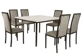 Elizondo Antecomedor tubular monserrat 6 sillas oferta