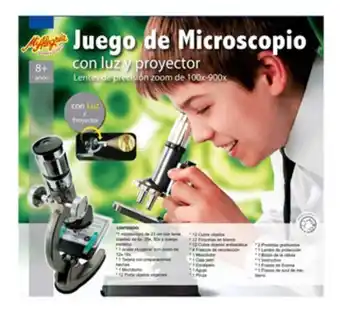 Microscopio con luz y proyector 100x a 900x mi alegría