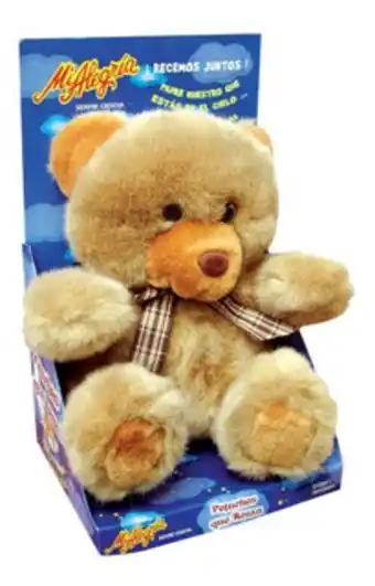 Peluche oso que reza mi alegria