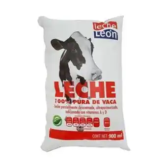 Leche leon parcialmente descremada bolsa 900 ml