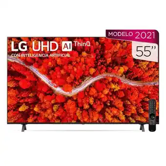 Pantalla lg uhd tv ai thinq 4k 55" 55up8050psb