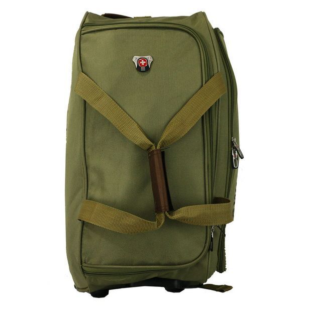 Maleta duffle verde 24 ruedas swiss travel oferta en Sanborns