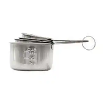 Set de 4 tazas medidoras acero inoxidable