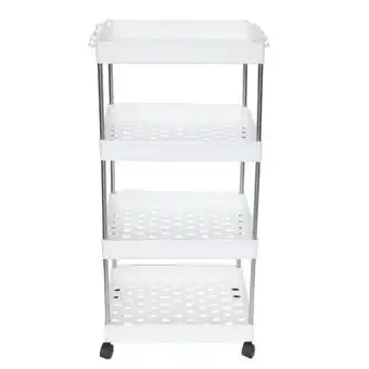 Carrito organizador mainstays con ruedas 4 niveles blanco mx02055