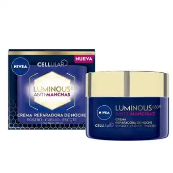 Walmart Crema de noche nivea luminous 630° cellular anti-manchas 50 ml oferta