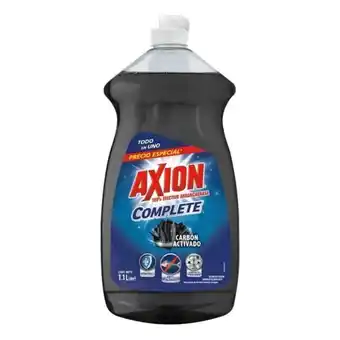 Walmart Lavatrastes líquido axion complete carbón activado 1.1 l oferta