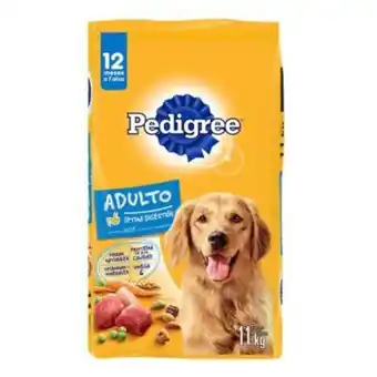 Walmart Alimento para perro pedigree adulto con res y vegetales 11 kg oferta