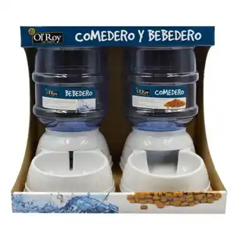Walmart Comedero y bebedero ol'roy dog treats con tolva 4.5 y 4 l oferta