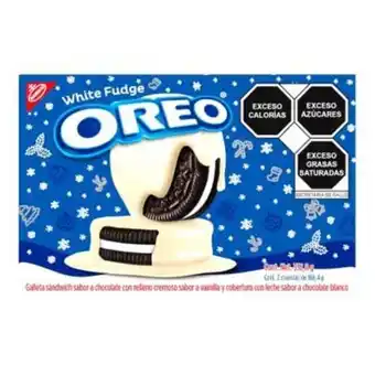 Walmart Galletas oreo white fudge con cobertura sabor chocolate blanco 332.8 g oferta
