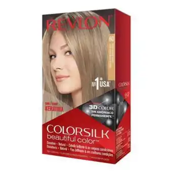 Tinte permanente dark ash blonde 60, revlon colorsilk
