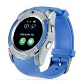 Fandeal Smart watch v8 reloj celular redondo 360 sim camara sd bt oferta