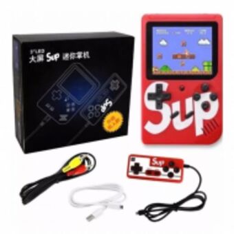 Super consola portatil retro 400 juegos con control remoto sup