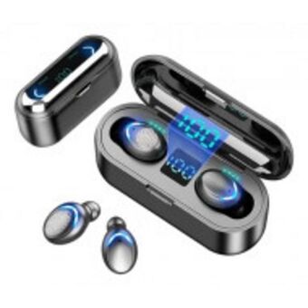 Fandeal Audífonos led f9 bluetooth 5.0 manos libres control táctil oferta
