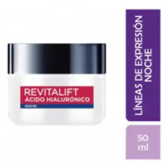 Fandeal Crema anti arrugas noche revitalift ácido hialurónico 50ml oferta