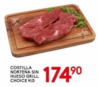 Alsuper Costilla Norteña sin Hueso Grill Choice oferta