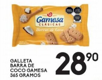 Alsuper Galleta Barra de Coco Gamesa 365g oferta