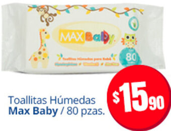 Toallitas Húmedas Max Baby 80 pzas