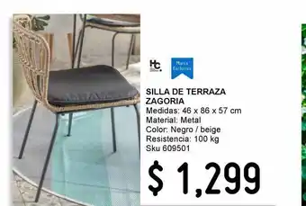 Sodimac Homecenter Silla terraza zagoria oferta