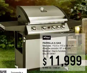 Sodimac Homecenter Parrilla a gas oferta