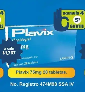Plavix tab 75mg caj c/28