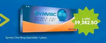 Farmacia San Pablo Synvisc one 8mg inyectable 1 pieza. oferta