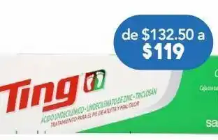 Farmacia San Pablo Ting crema ácido undecilénico 3.78g 72g oferta