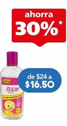 Farmacia San Pablo Zuum gel antibacterial looney tunes 125ml. oferta