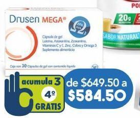 Drusen mega 100g 30 cápsulas.