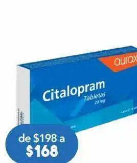 Farmacia San Pablo Aurax citalopram 20mg 14 tabletas oferta