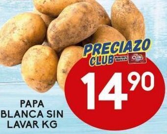 Alsuper Papa blanca sin lavar kg oferta