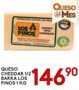 Alsuper Queso cheddar los pinos kg oferta
