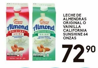Alsuper Leche de almendras original o vainilla 64oz oferta