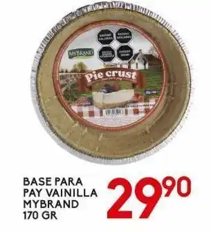 Alsuper Base para pay vainilla mybrand 170g oferta