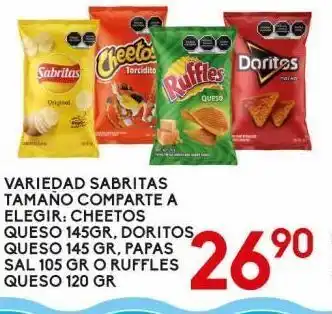 Alsuper Variedad sabritas 120g oferta